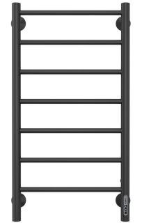 Электрический полотенцесушитель Larusso Джаз П7 40x80см чёрный матовый 4670078536440